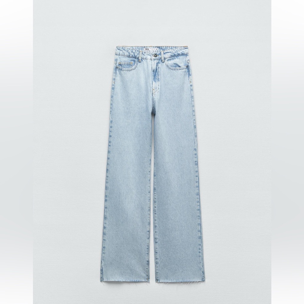 ZARA- STRAIGHT LEG FULL LENGTH JEANS